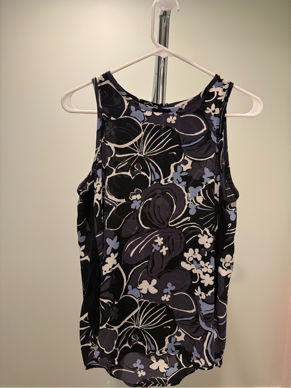 LOFT Floral Sleeveless Shell Blouse Size XS